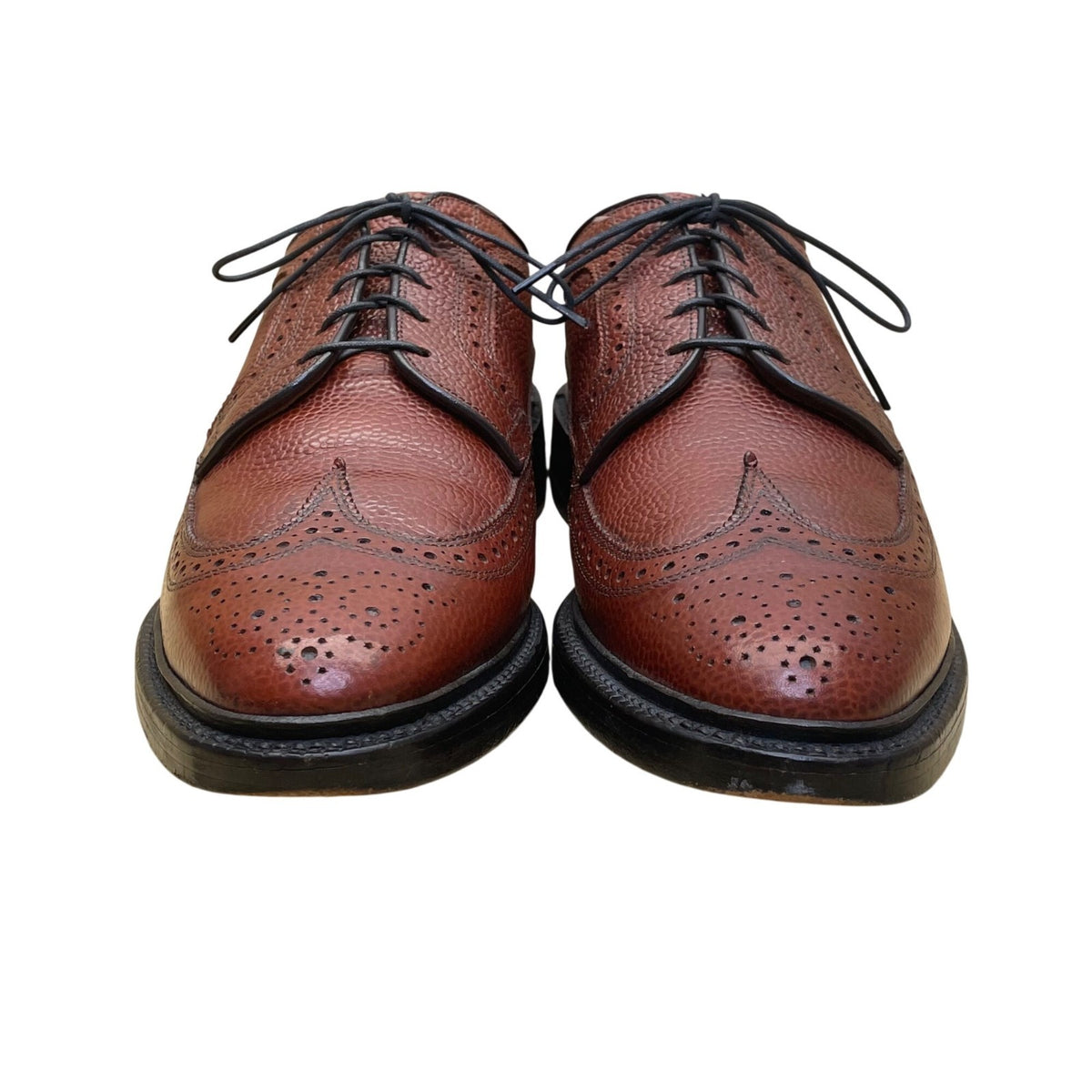 Allen Edmonds Men’s Brown Leather Classic Brogue Wingtip Dress Shoes Size 8.5c