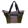 Timbuk2 Women's Olive Green & Pink Nylon With Zipper Closure Pockets Tote Bag