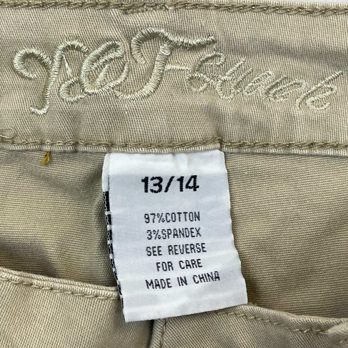 Y&F Stretch Womens Beige Skinny Jeans Cotton Blend Size 13/14 - New