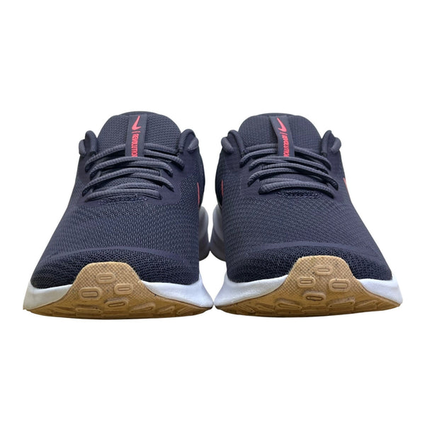 Nike Women’s Purple Mesh & Coral Logo Revolution 7 Running Shoes Size 9.5