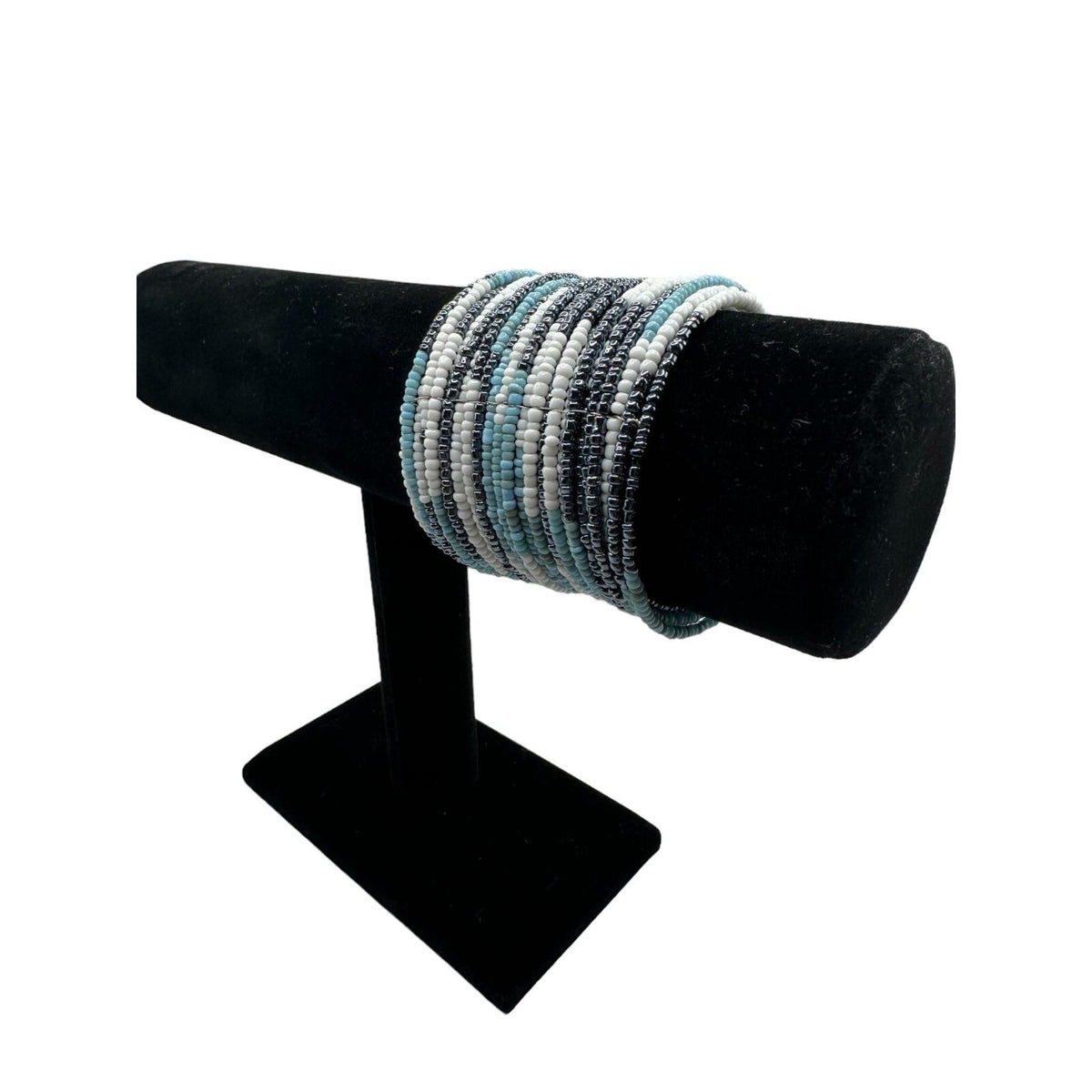 Handmade beaded cuff bracelet