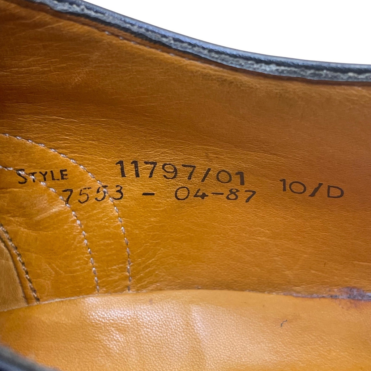Britches Georgetowne Men’s Black Leather Wingtip Oxford Dress Shoes Size 10D