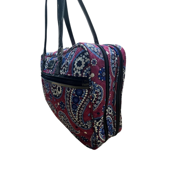 Vera Bradley Women’s Floral Paisley Quilted Fabric Zippered Travel Bag