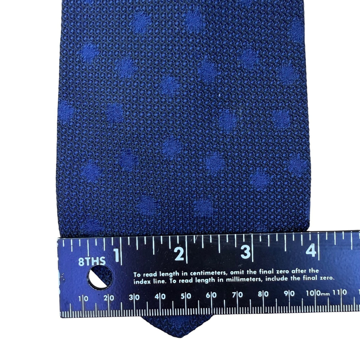 Robert Talbott Mens Navy Silk Polka Dot Necktie Classic Design 59"/3.25" Long Ti
