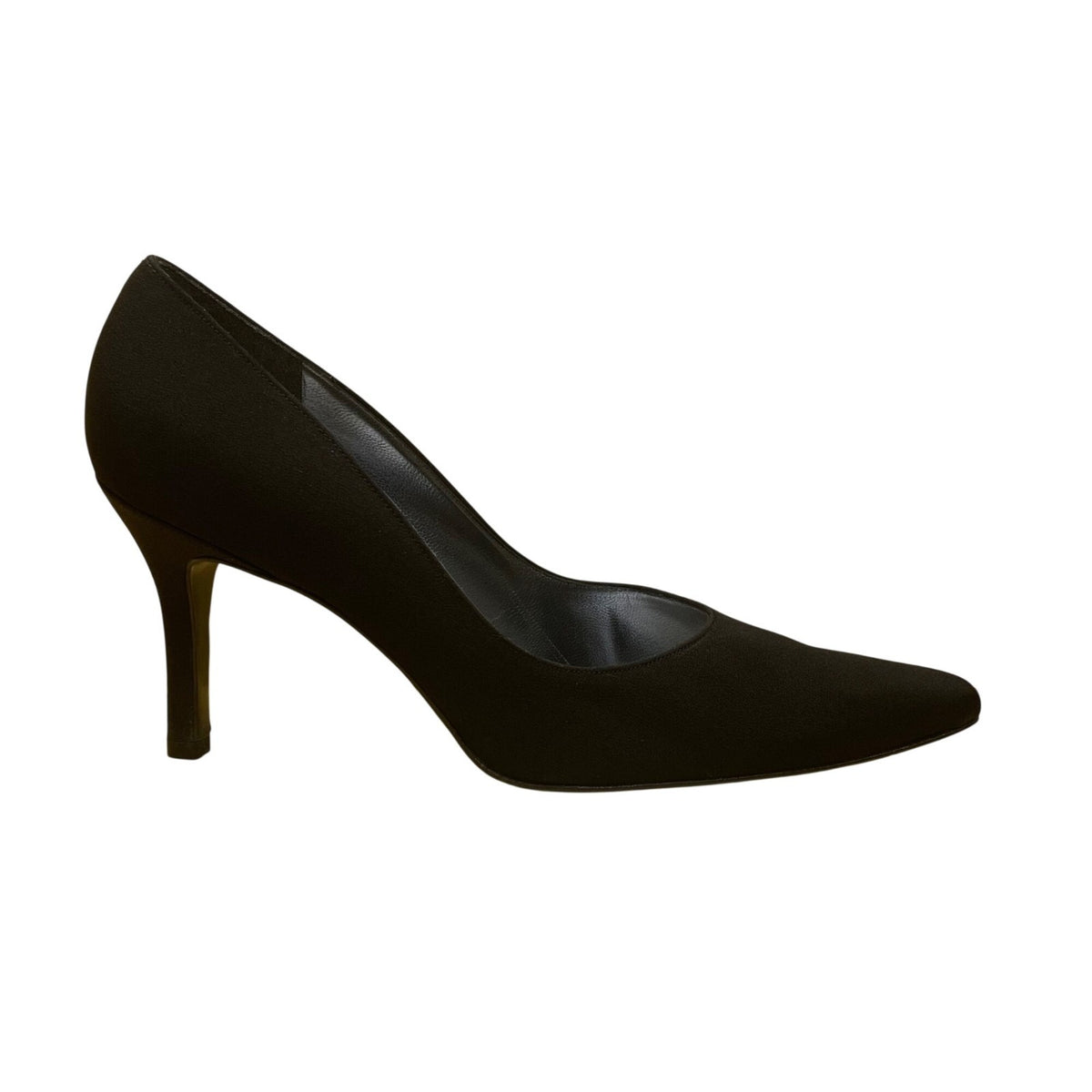Stuart Weitzman Women’s Black Fabric Pointed Toe Era High Heels Size 9M