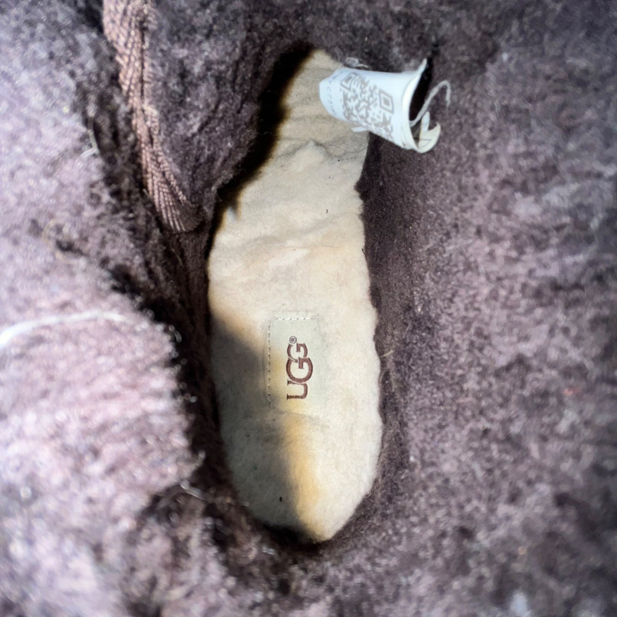 Vintage UGG Men’s Dark Brown Leather Lace-Up Shearling Lined Boots Size 10