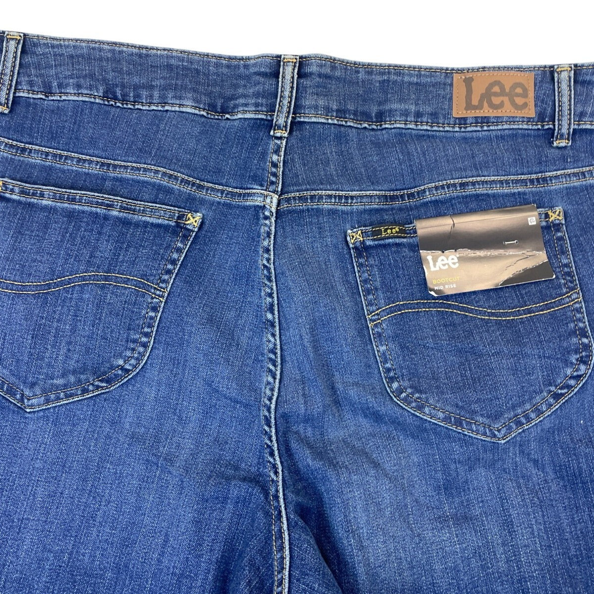 Lee Womens Bootcut Blue Jeans Mid Rise Stretch Denim Size 20WS  - New