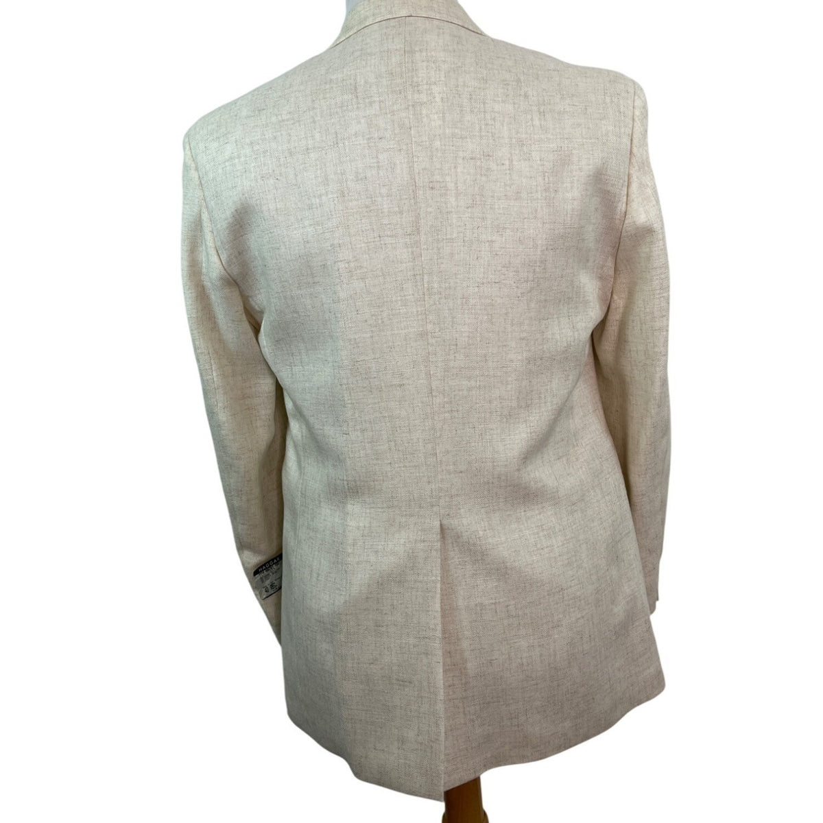 Haggar Beige Gentlemans Fit Dual button closure Front Pockets Mens Blazer Sz 40