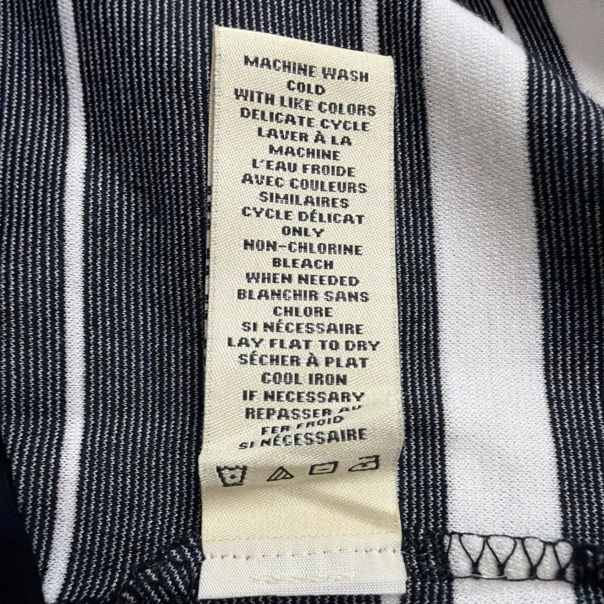 Max Studio Womens Black & White Striped Pencil Skirt Rayon Blend Stretch Size S