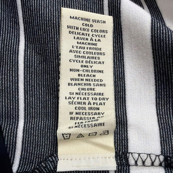 Max Studio Womens Black & White Striped Pencil Skirt Rayon Blend Stretch Size S