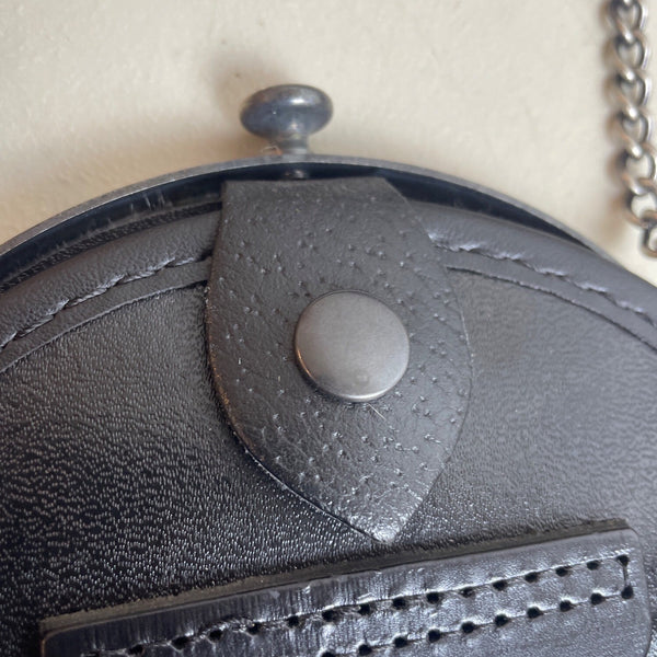 Scottish Sporran Bag With Celtic Knot Design Real Fur Chain Strap