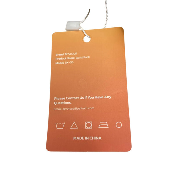 Bestour Unisex Black Nylon Versatile Adjustable Belt Storage BX-06 Waist Pack