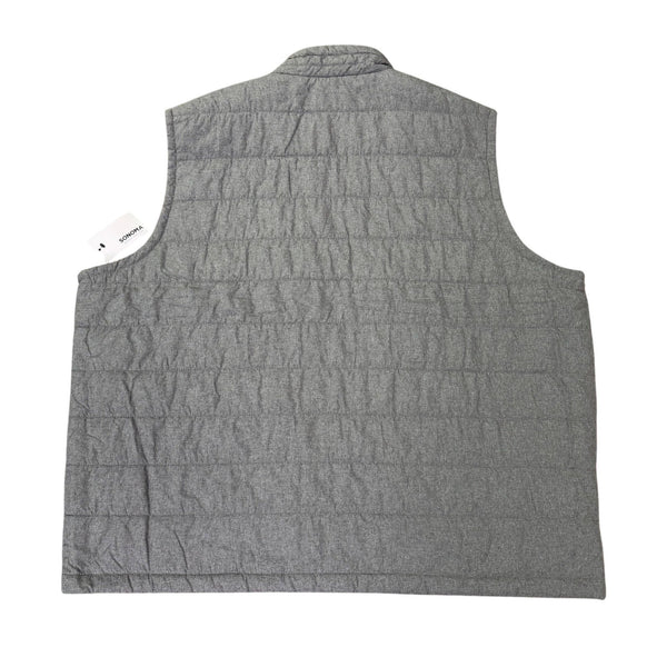 Sonoma Mens Gray Puffer Vest Full-Zip Lightweight Sleeveless Jacket Sz XXL - New
