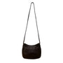 Fossil Women's Brown Leather Key Zipper Charm Adjustable Strap Crossbody Bag