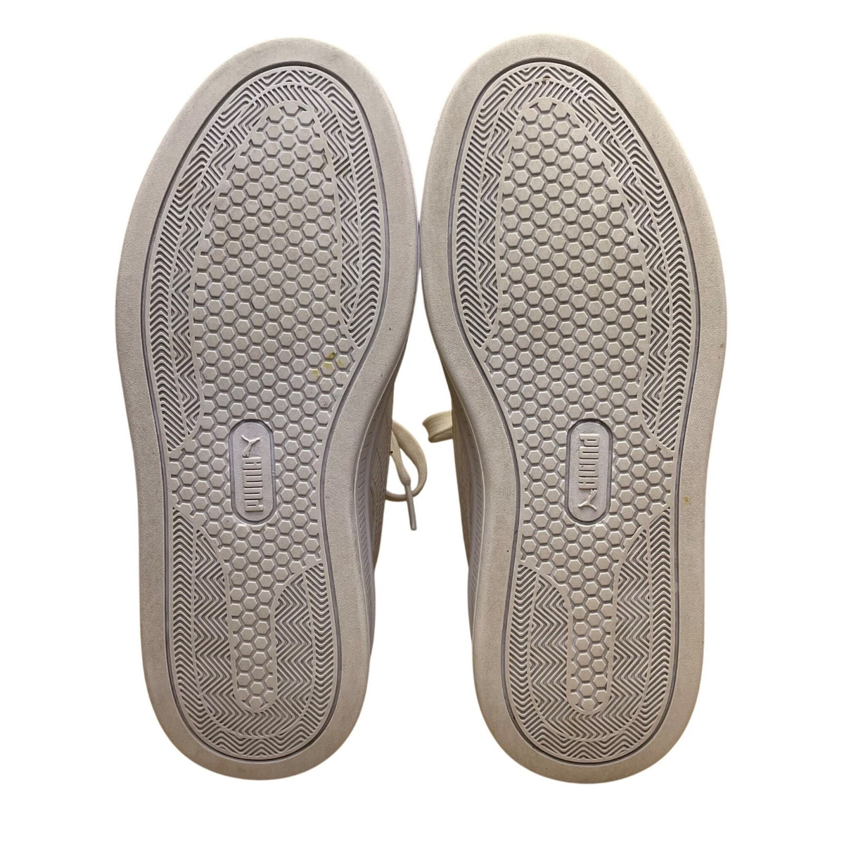 Puma Women’s White & Silver SoftFoam Lace-Up Smash V3 Platform Sneakers Size 7
