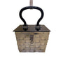 Vintage Dorset Fifth Avenue Women's Silver & Black Metal 1950's Basket Handbag