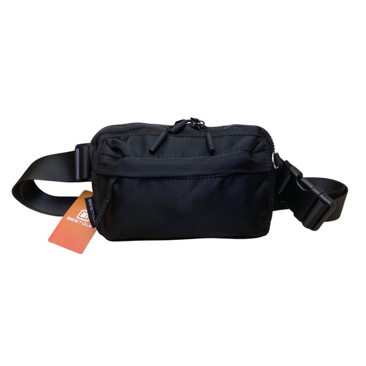 Bestour Unisex Black Nylon Versatile Adjustable Belt Storage BX-06 Waist Pack