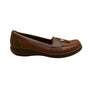 Clarks Women's Brown Leather Tassel Detail Ultra Comfort Loafers Size 9