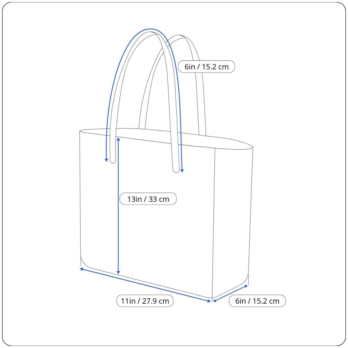 Vintage Handmade Brown Leather With Front Buckle Pocket Double Handle Tote Bag