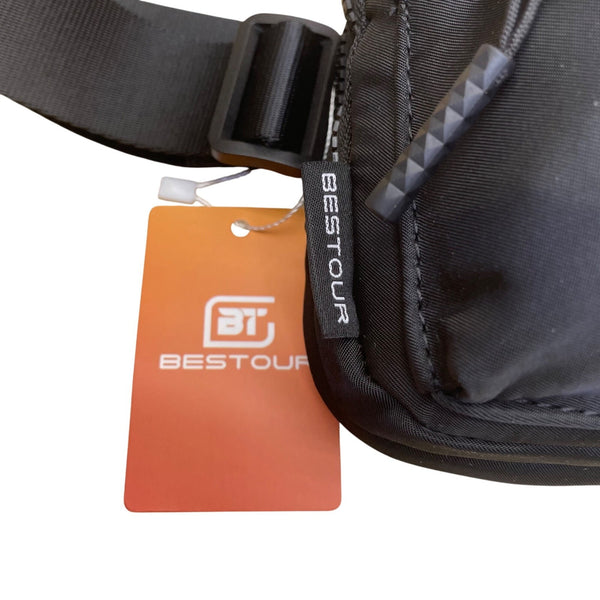 Bestour Unisex Black Nylon Versatile Adjustable Belt Storage BX-06 Waist Pack