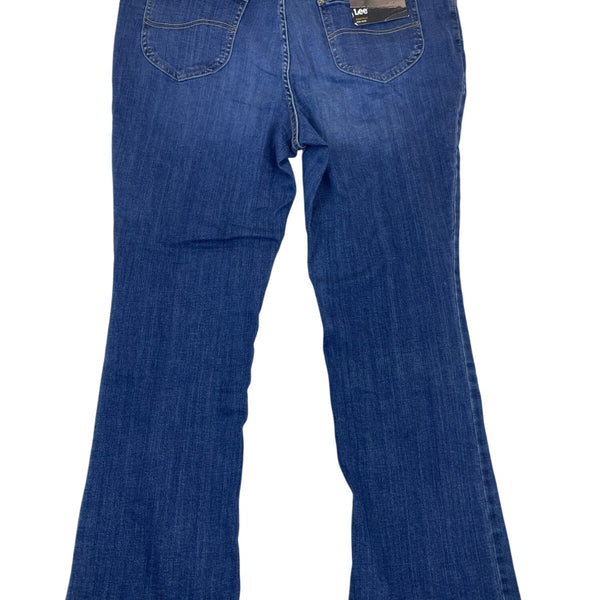 Lee Womens Bootcut Blue Jeans Mid Rise Stretch Denim Size 20WS  - New