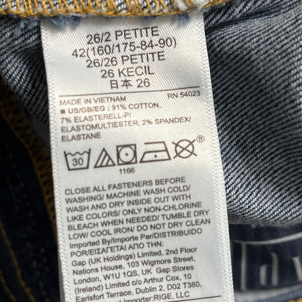 Gap Universal Jegging High Rise Denim Jeans Size 26/ 2P