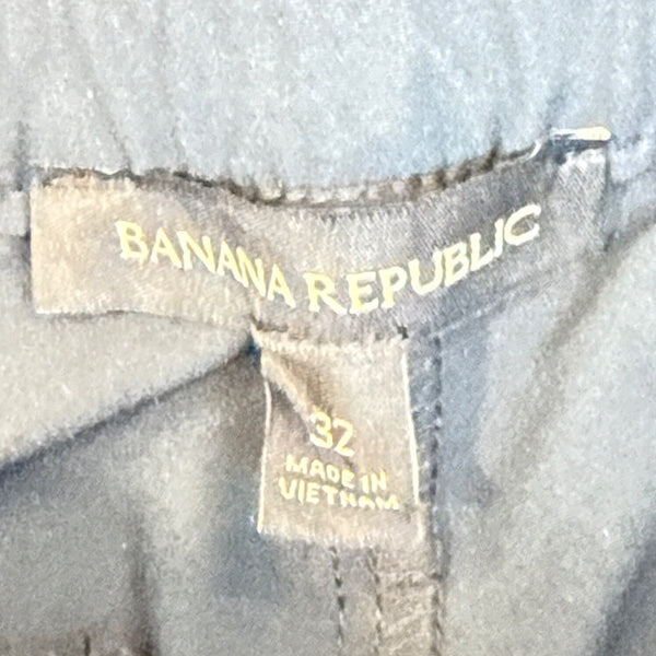 Banana Republic Men's Black Tapered-Fit Jogger Trousers Size 32 - New