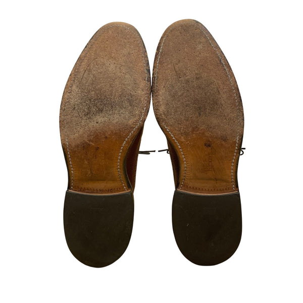 Allen Edmonds Men’s Brown Leather Classic Brogue Wingtip Dress Shoes Size 8.5c