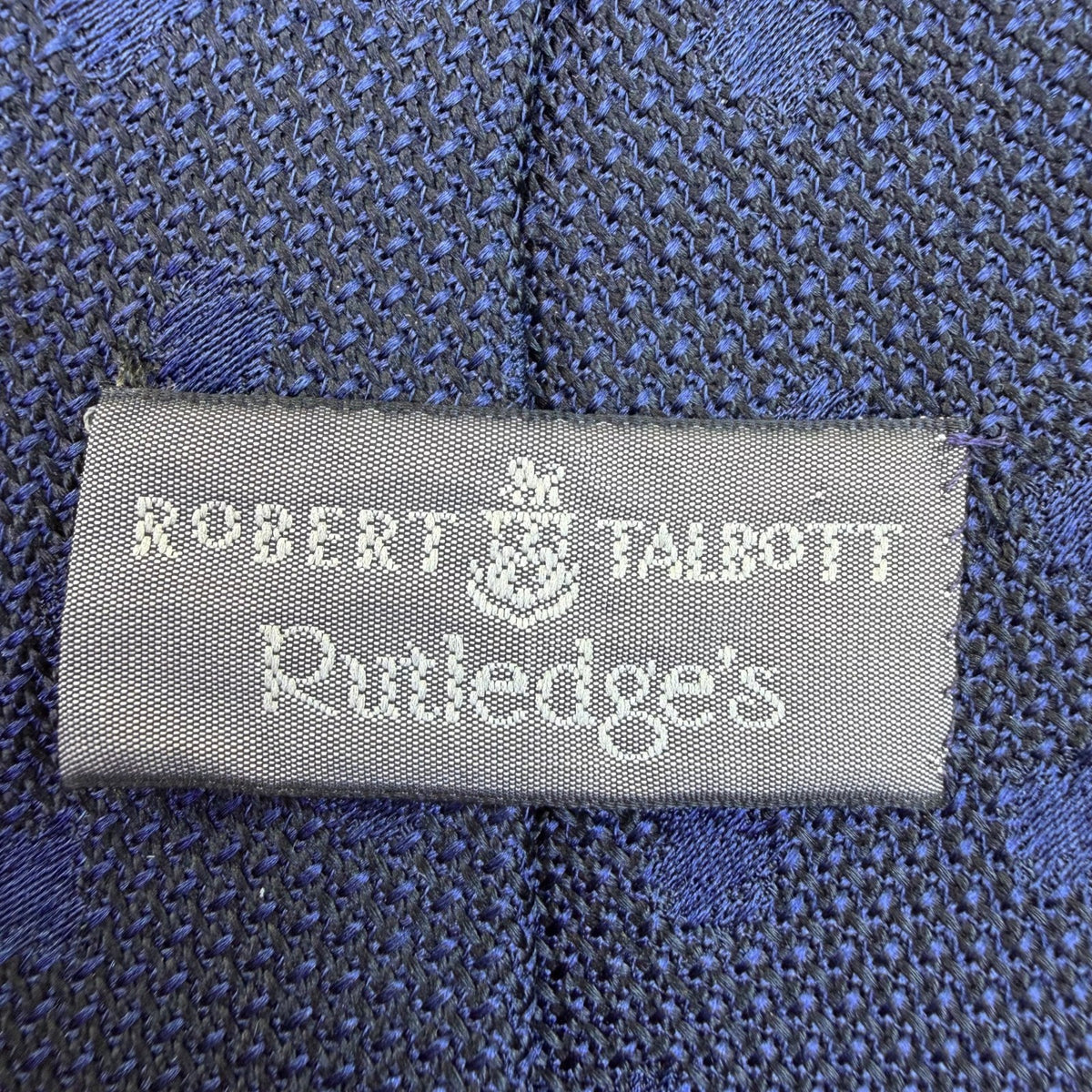 Robert Talbott Mens Navy Silk Polka Dot Necktie Classic Design 59"/3.25" Long Ti