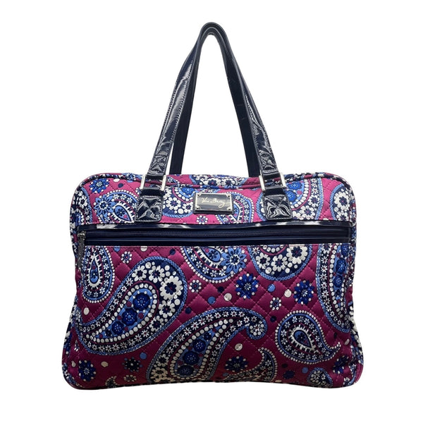 Vera Bradley Women’s Floral Paisley Quilted Fabric Zippered Travel Bag