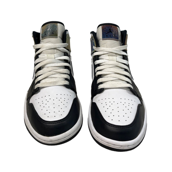 Nike Air Jordan 1 Mid Top Black and White Sz 8