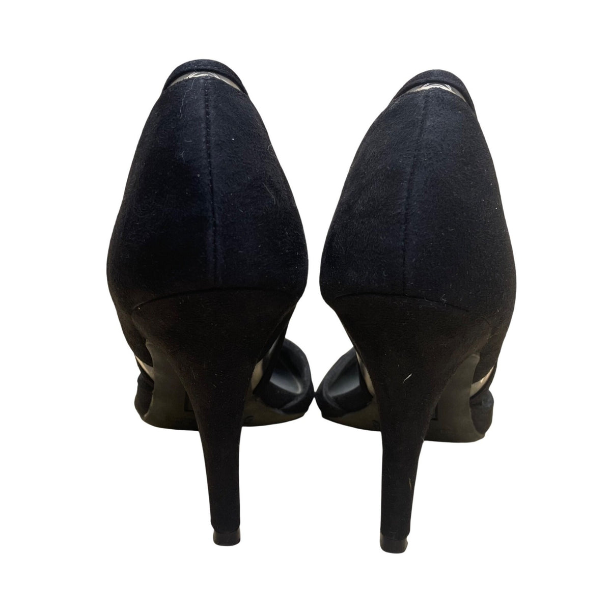 Christian Siriano Women’s Black Faux Suede DOrsay Pointed Toe Heels Size 5