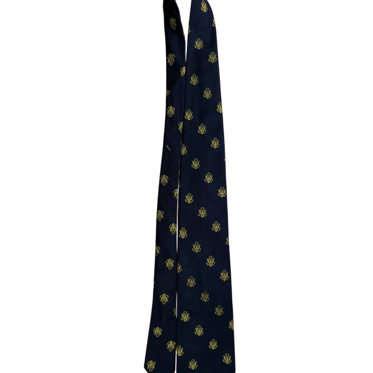 Resilio Mens Navy & Yellow Woven Polyester Patterned Tie