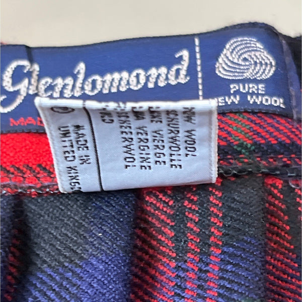 Triminghanis Women's Red Plaid Midi Skirt Sz 10