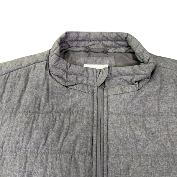 Sonoma Mens Gray Puffer Vest Full-Zip Lightweight Sleeveless Jacket Sz XXL - New