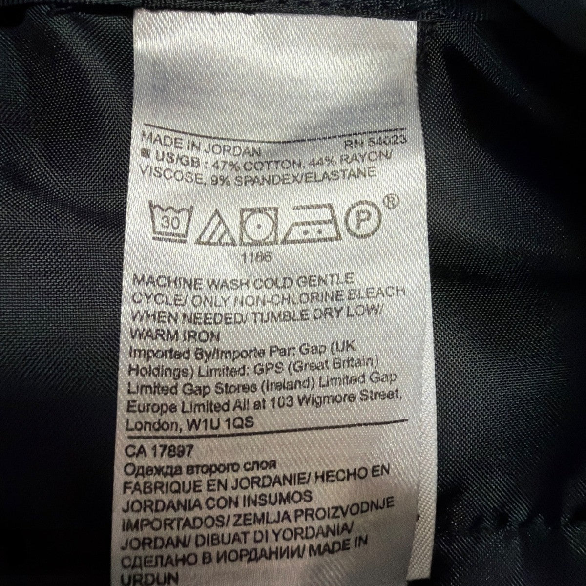 Banana Republic Women Black Cotton/Rayon Logan Trouser Mid-Rise Stretch Size 6