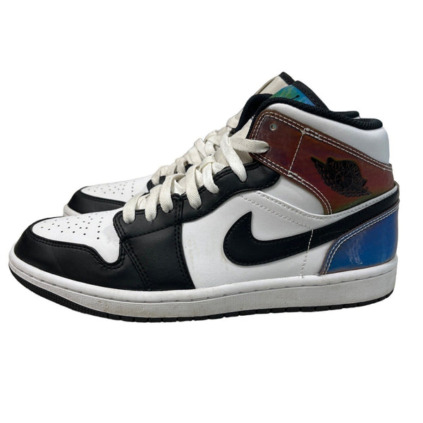 Nike Air Jordan 1 Mid Top Black and White Sz 8
