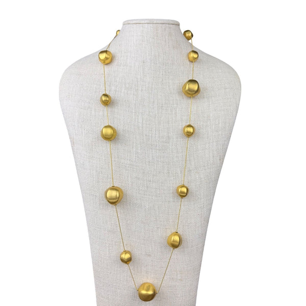 Anne Klein Womens Gold Tone Jewelry Necklace & Clip-On Butterfly Earrings Set