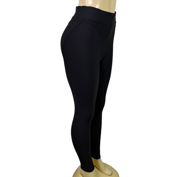 Alo Women Black Nylon/Spandex High-Waist Full-Length Sculpt Leggings Size M