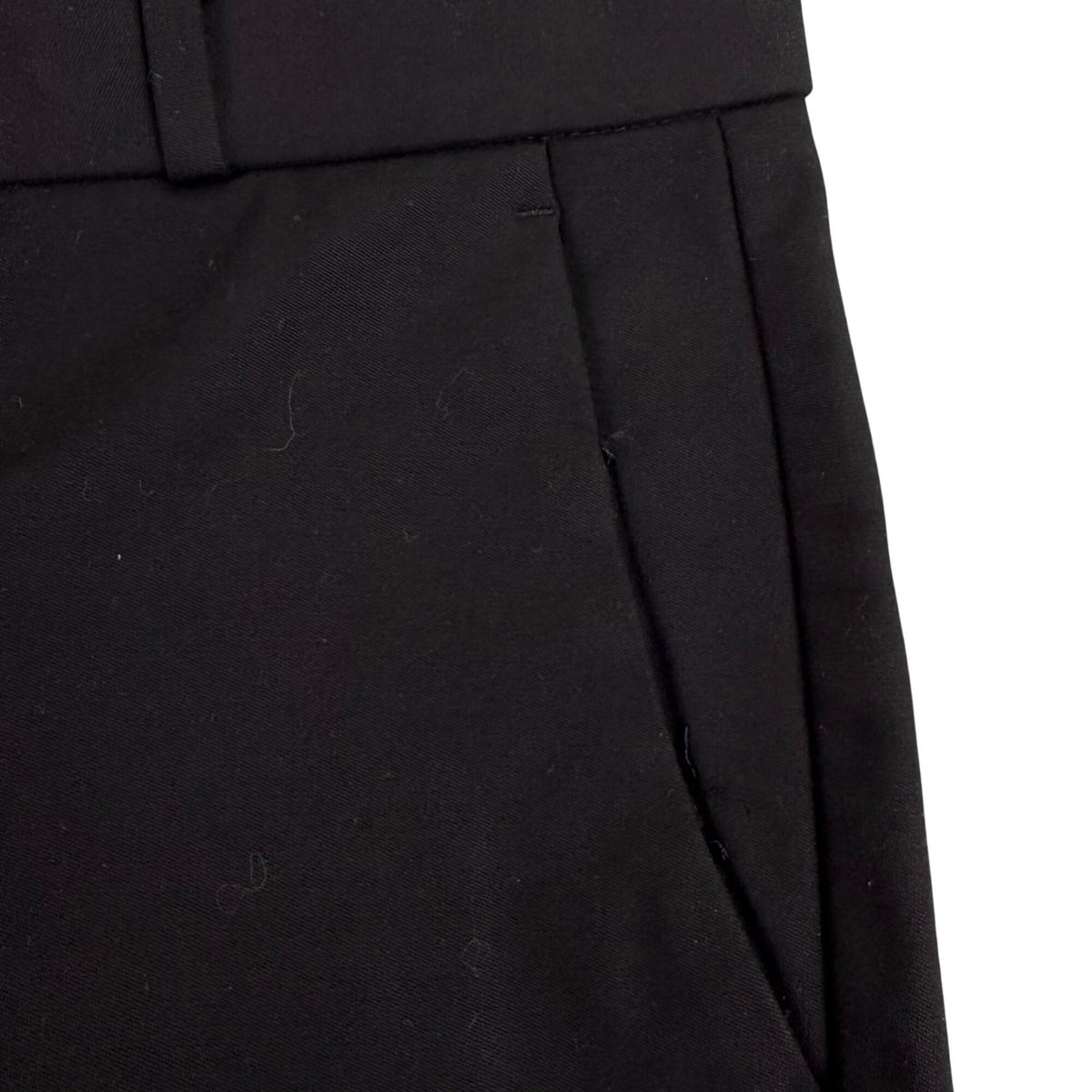 Banana Republic Women Black Cotton/Rayon Logan Trouser Mid-Rise Stretch Size 6