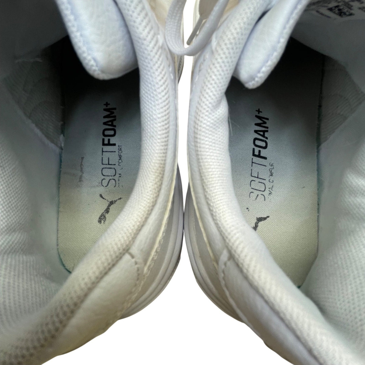 Puma Women’s White & Silver SoftFoam Lace-Up Smash V3 Platform Sneakers Size 7