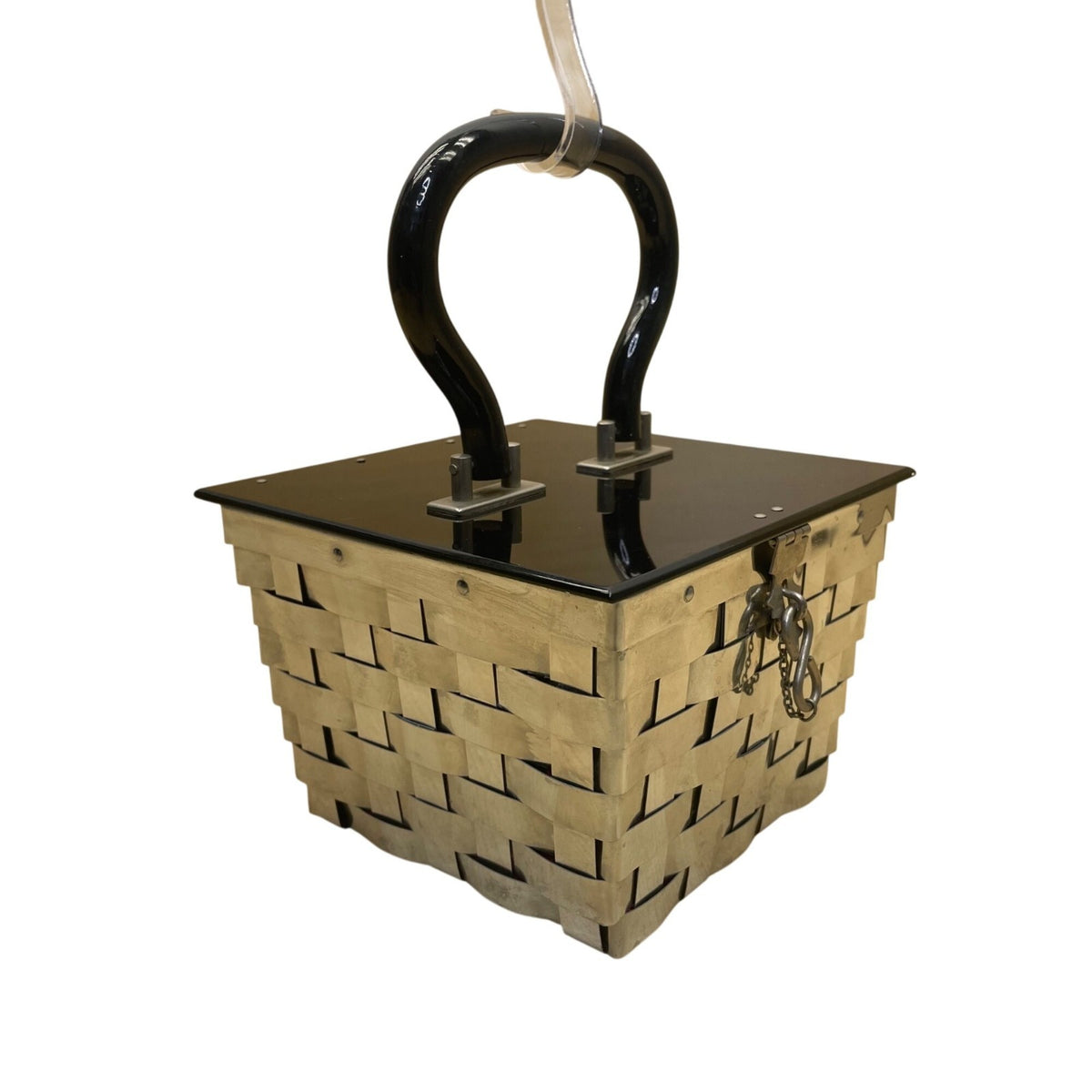 Vintage Dorset Fifth Avenue Women’s Silver & Black Metal 1950’s Basket Handbag