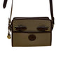 Dooney & Bourke Women's Brown & Gray Leather Adjustable Strap Crossbody Bag