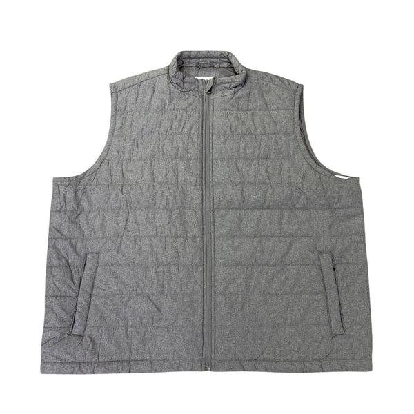 Sonoma Mens Gray Puffer Vest Full-Zip Lightweight Sleeveless Jacket Sz XXL - New