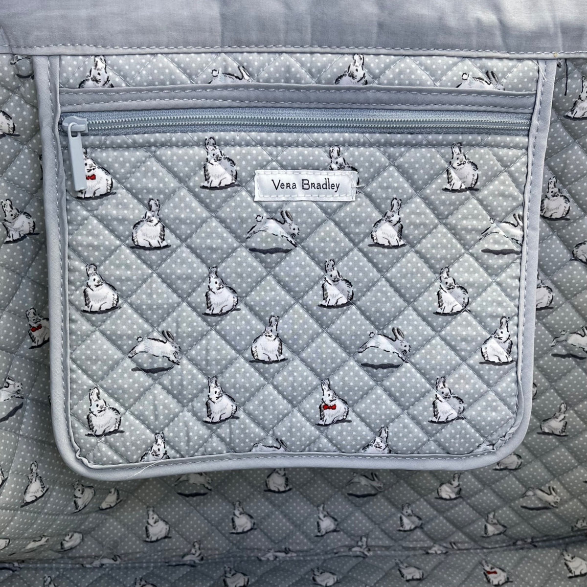 Vera Bradley Women’s Beary Merry Quilted Reversible Iconic Grand Tote Bag