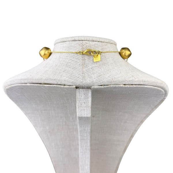 Anne Klein Womens Gold Tone Jewelry Necklace & Clip-On Butterfly Earrings Set