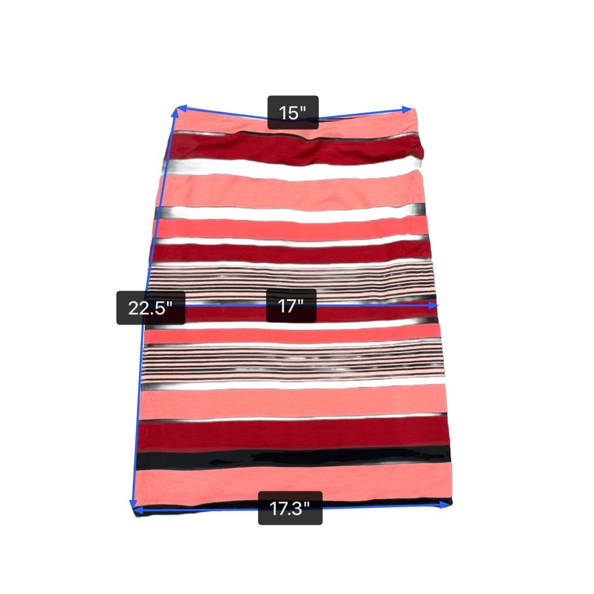Loft Womens Multicolor Rayon Pencil Skirt Striped Stretch Size Small S New