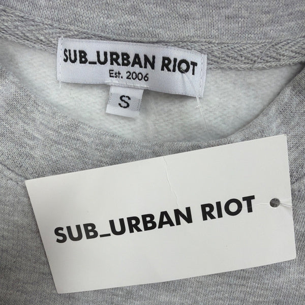 Sub_Urban Riot Men Gray/Polyester Crewneck Sweater Size S- New