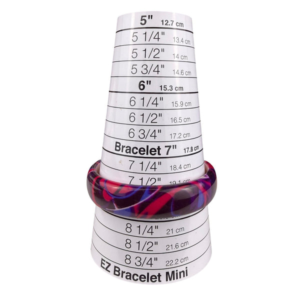 Retro Floral Print Womens Acrylic Oval Bangle Bracelets Set Of 2 Vibrant Colorwa