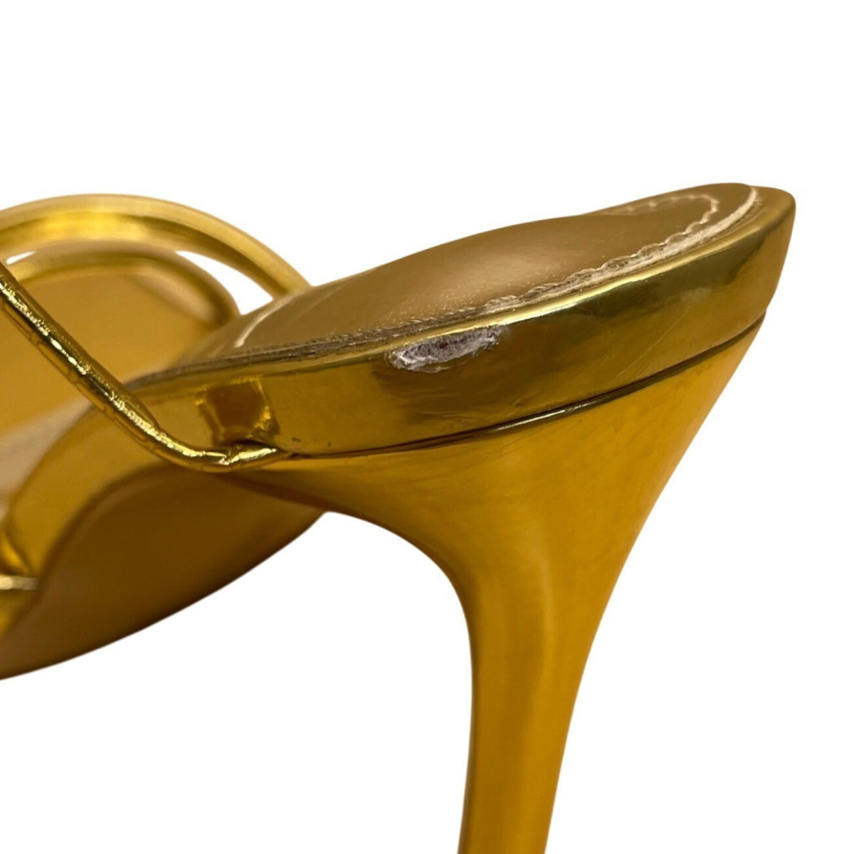 GC Women’s Gold Metallic Wrap-Around Design Spiral Stiletto Heels Sz EU40/US8.5